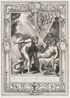 KG 12606
<br/>
Tempel der Muzen: Semele en Jupiter.
<br/>
<em>Picart, Bernard (1673-1733)</em>